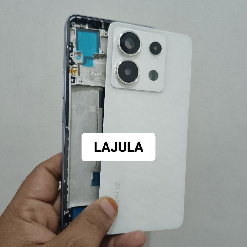 kesing housing casing full set Xiaomi redmi note 13 pro 5g frame + backdoor + ring lensa kamera