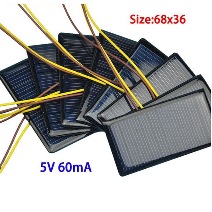 Mini Solar Panel 5V 68x36mm Solar Cell Panel Surya