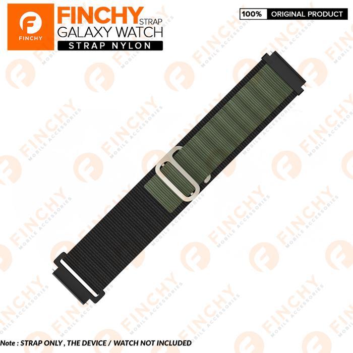 Finchy nylon strap LG G watch R w110 smartwatch replacement wristband - Black army