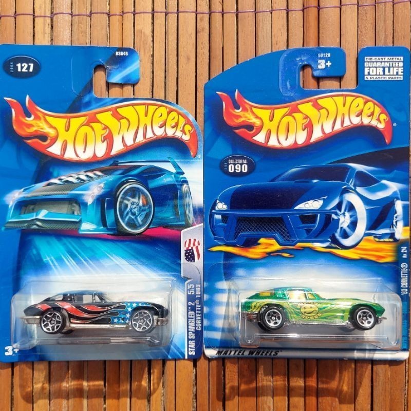 HOTWHEELS 63 CORVETTE SPLIT WINDOW HIJAU HITAM UNGU HW 63 SPLIT WINDOW DIECAST ORIGINAL