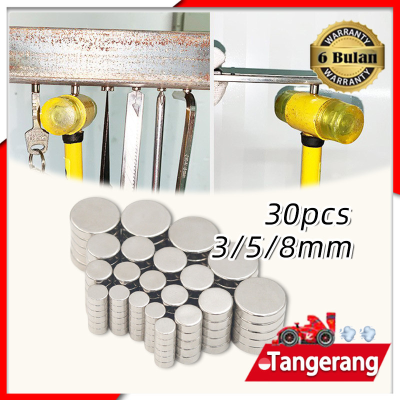 30pcs Magnet Neodium Bulat / Magnet Super / Magnet Bulet / Magnet Bulat Kuat