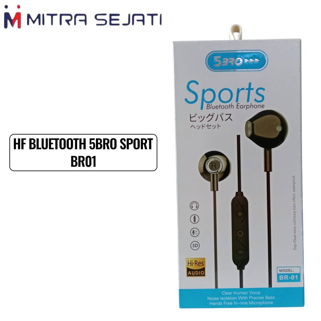 5BRO Handsfree Bluetooth Sport BR01 Earphone Headset
