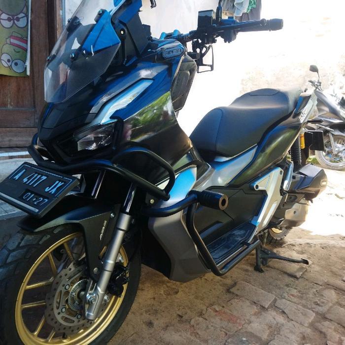 Crasbar Tubular Adv 150 160 full body depan dan samping Motor Motorcycle - Adv 150, hitam