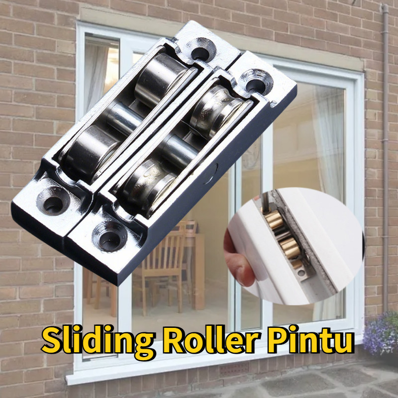 Jendela Geser Zinc Alloy Roda Sleding Pintu Lemari Roda Pintu Lemari Geser Wheel Pintu Sliding Roda 