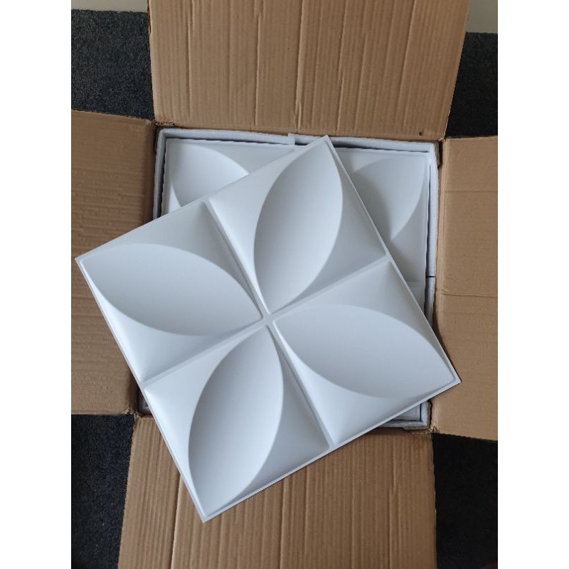 D006 Wall Panel 3D PVC Kawung Wallpaper Dinding Wallpanel