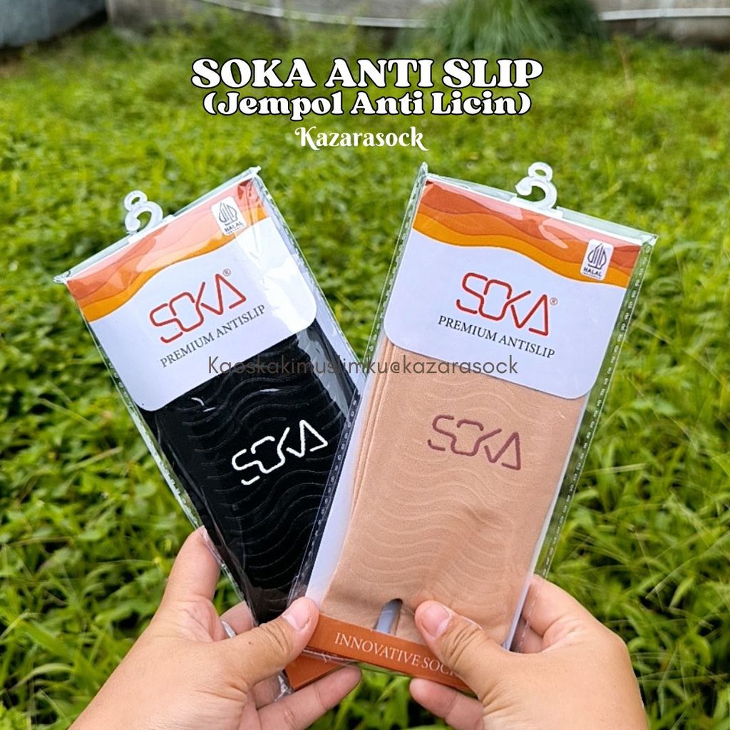 (KZR) Kaos Kaki Soka Anti Slip Premium - Jempol Anti Licin Polos S/M/L