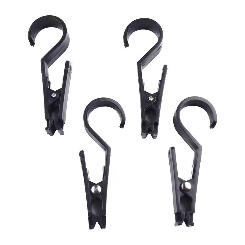 Isi 4 Gantungan Camping Klip Tali Clip Hook Lamp Tenda Klip Kait Holder Lampu Tenda Untuk Camping