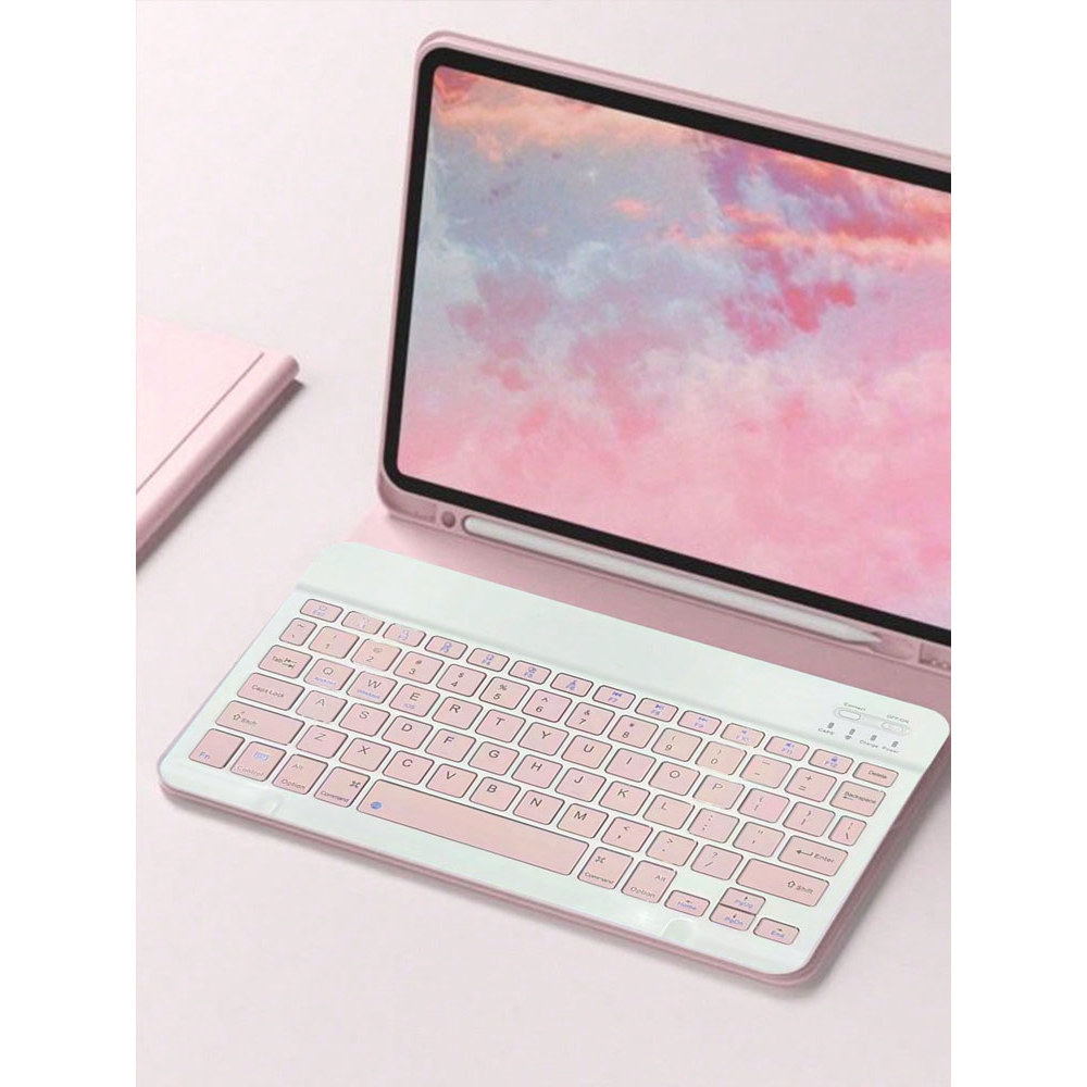 Wireless keyboard, 10 inch slim, rechargeable silent, tablet/laptop wireless keyboard, ipad mini key