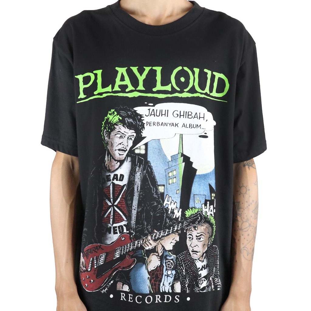 Original  Playloud - Ghibah Tshirt Kaos Pria