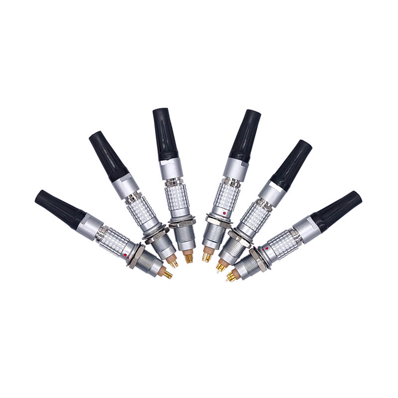 1Set Konektor 0B 2 3 4 5 6 7 9 Pin FGG Plug Untuk Perangkat Suara Konektor Kabel Logam Bulat Soket E