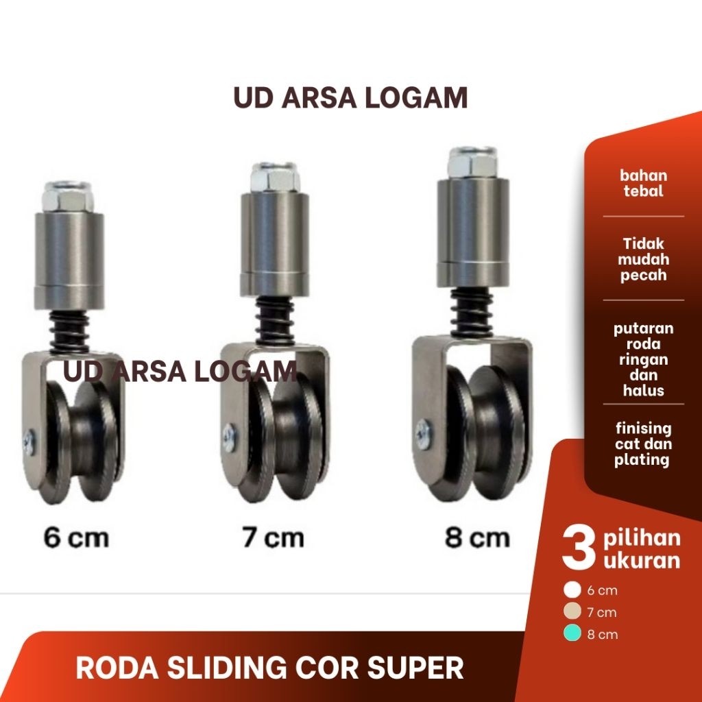 Roda sliding besi cor super, roda pagar sliding termurah roda pagar dan ornamen pintu pagar