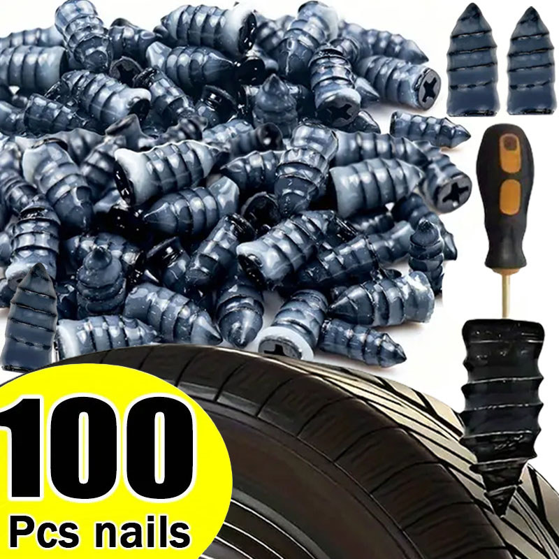 100pcs  Automotive Tire Repair Nail Universal Set Automotive Motorcycle Tire Repair Nail Bicycle Tir
