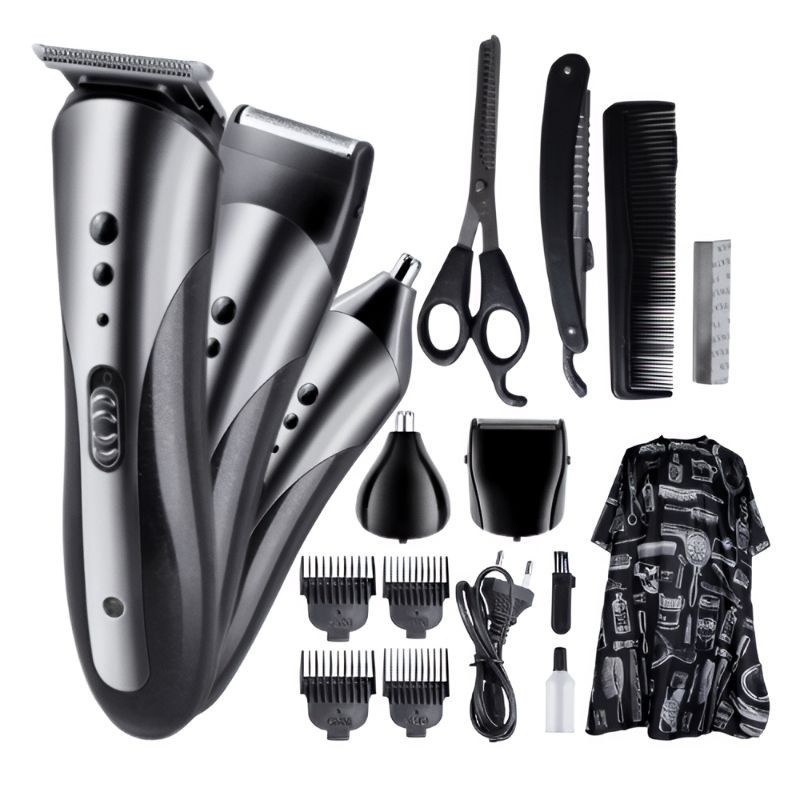 set alat cukur rambut mesin cukur rambut elektrik gunting rambut pisau sisir