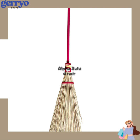 SAPU TAMAN BESAR PREMIUM / SAPU LIDI TEBAL / SAPU LIDI BESAR TEBAL MURAH GRY