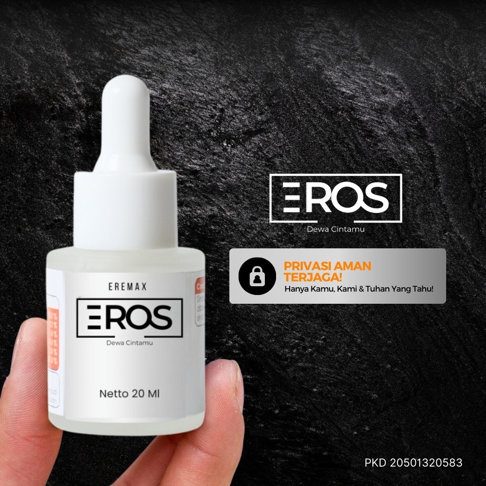 Eros Eremax Tetes Pria Original 20ml – Eros Stamina Boost Wangi Parfum Pria Dewasa Tahan Lama