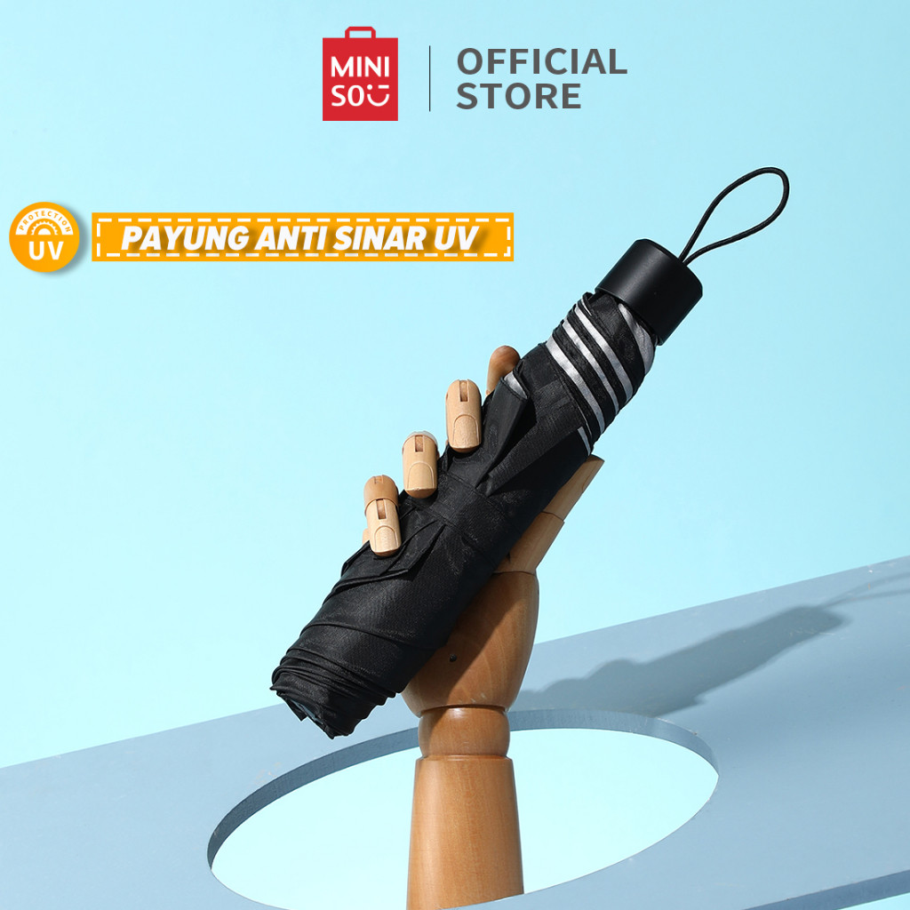 MINISO Payung Lipat Jumbo Outdoor Anti Sinar UV Anak Perempuan Payung Lipet