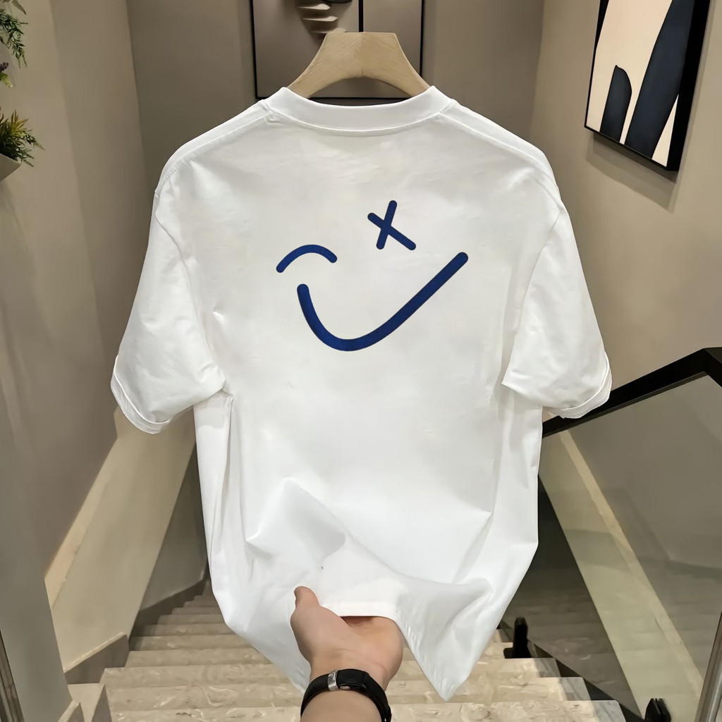 COD Kaos Katun Berat Lengan Pendek Pria Wanita Couple 2026 Terbaru Gaya China Trendy Uniseks Oversiz