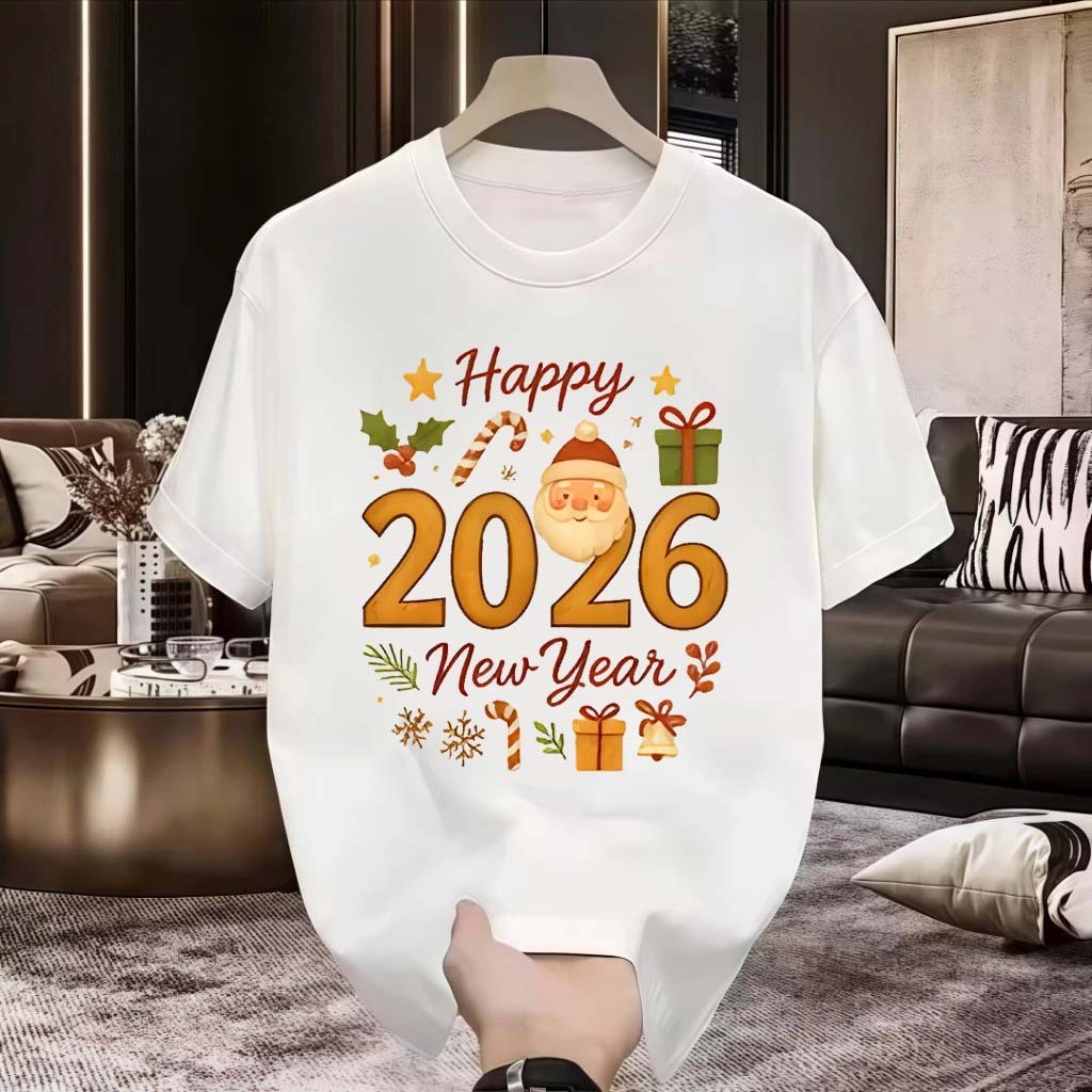 baju kaos natal couple keluarga premium tebal katun terbaru 2026