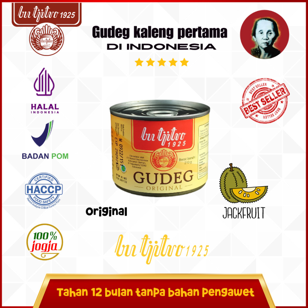 Bu Tjitro 1925 Gudeg Kaleng Original komplit/jogja / gudeg rekomendasi /gudeg enak/oleh oleh