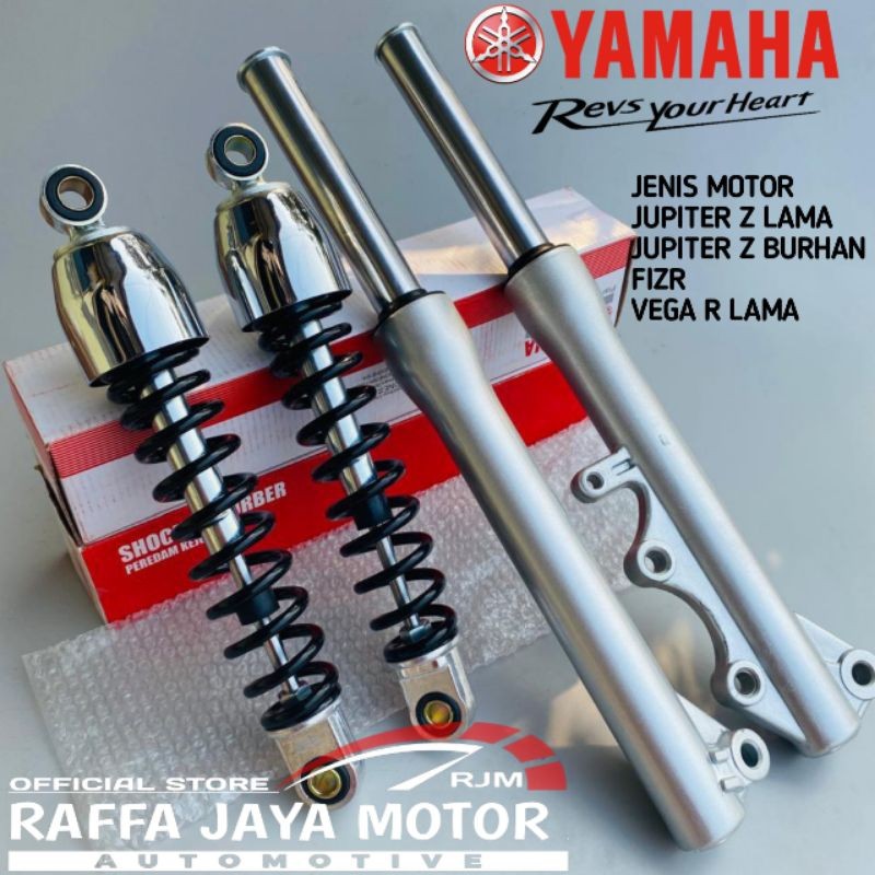 As Shock Tabung Depan + Shockbreaker Belakang Jupiter z Jupiter Z Burhan Fizr Vega r Lama 5TP