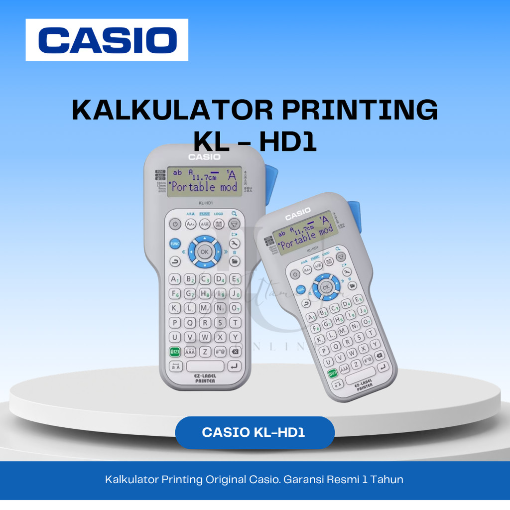 CASIO Kalkulator Print Label KL HD1