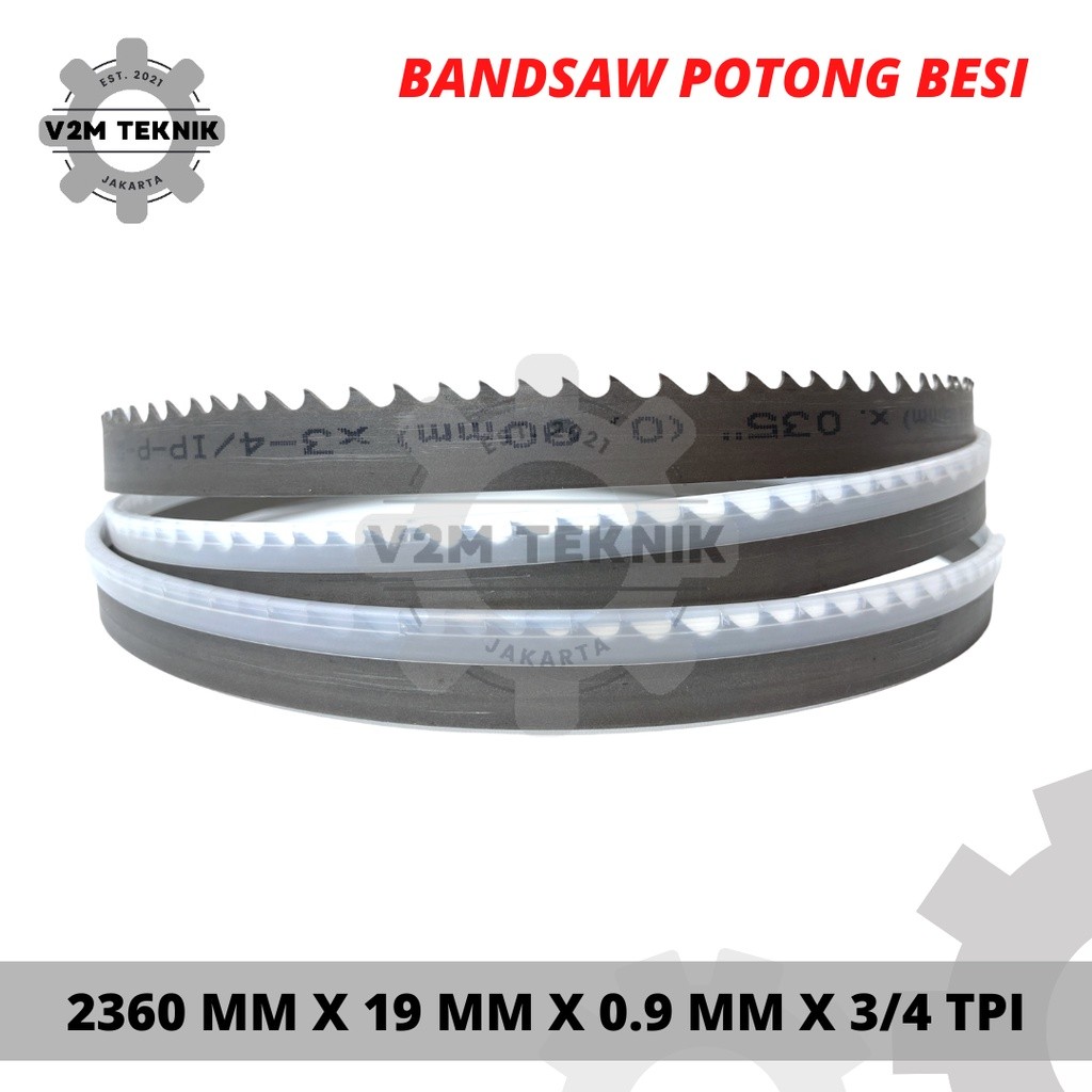 Mata Pisau Band Saw M42 2360 x 19 x 0.9 x 3/4 TPI / Mata Gergaji Pita Bandsaw Potong Besi Baja