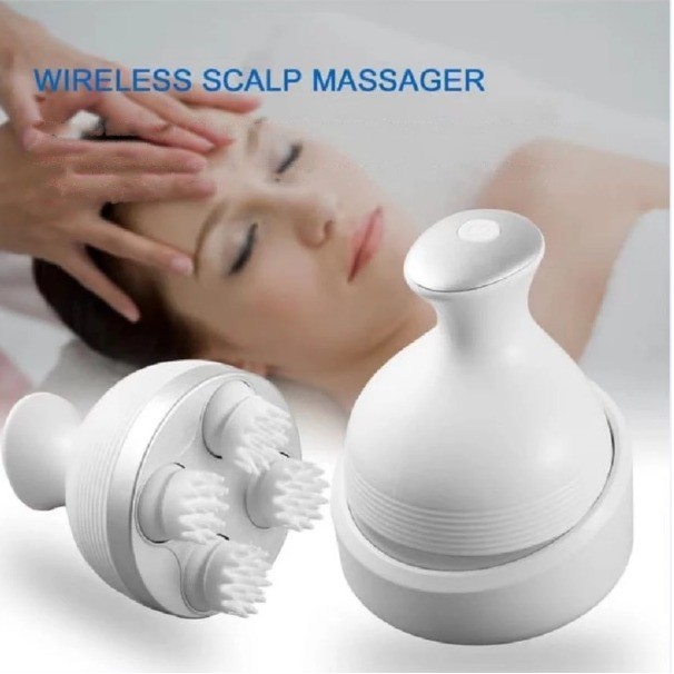 scalp masager Alat Pemijat Kepala /Scalp Massager/3D Head Massager Electric / Pinggang Elektrik / Al