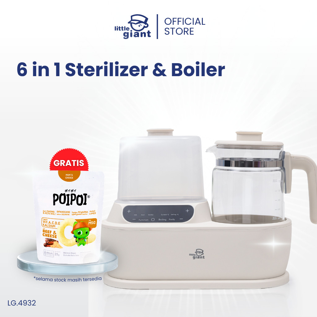 Little Giant Digital 6 in 1 Sterilizer & Boiler | Sterilizer Botol Bayi