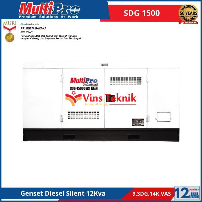 PROMO BIG SALE MULTIPRO SDG 15000 Mesin Genset Solar Silent Genset Diesel Gerator 9.600Watt SDG15000