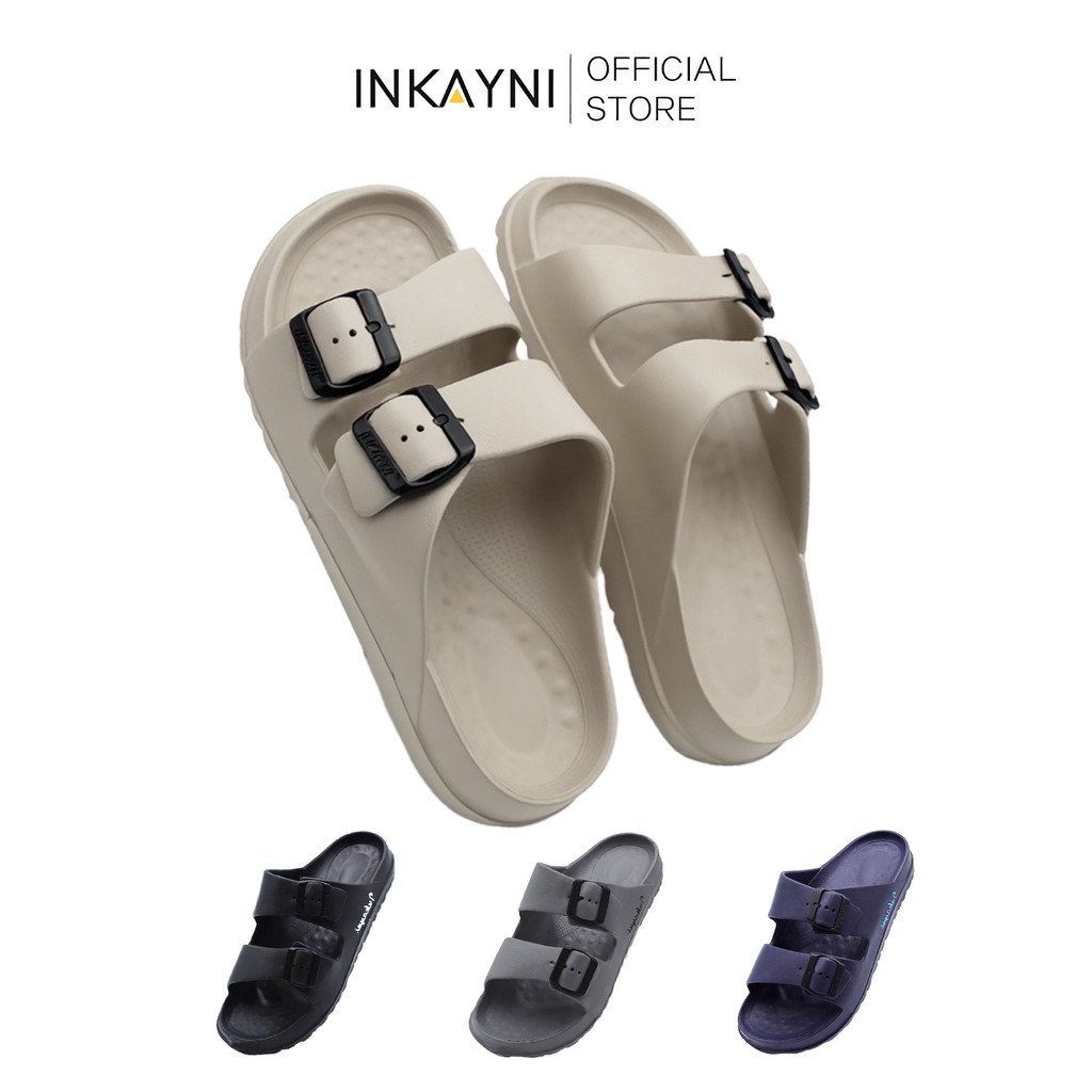 INKAYNI Luxury Sandal Selop Pria 30-44 Anti Slip Karet Elastis Empuk Tahan Lama  Selop Pria