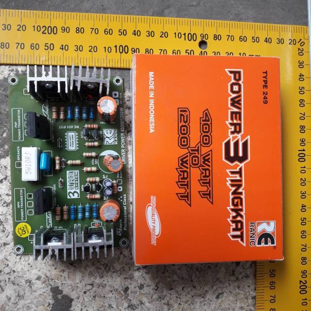Kit driver power 3 tingkat sound system audio ampli rakitan amplifier elektronik 249