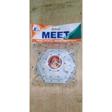 fitting lampu palafon plafon putar segi enam meet model fiting piting pitting colokan sambungan colo