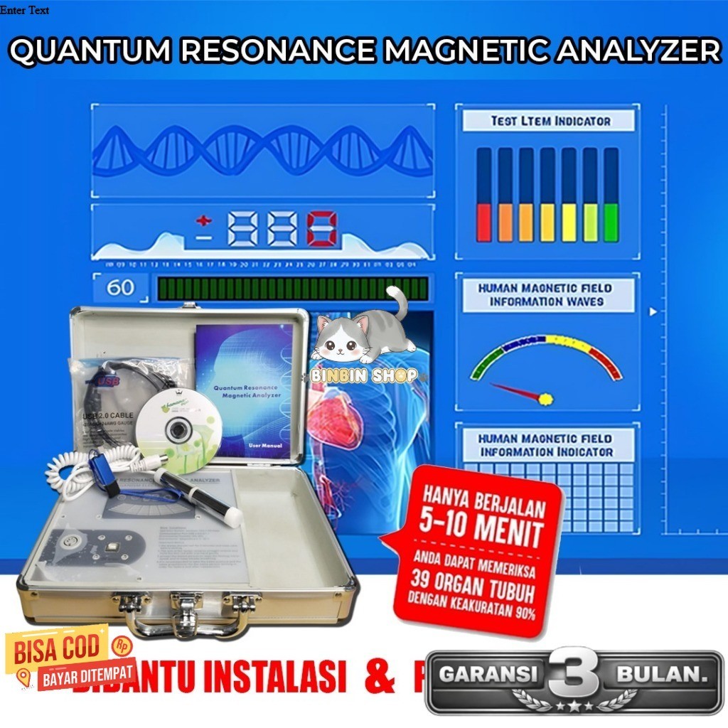 READY STOK QRMA QUANTUM RESONANCE MAGNETIC ANALYZER ALAT ANALISA KESEHATAN BERBAHASA INDONESIA VERSI