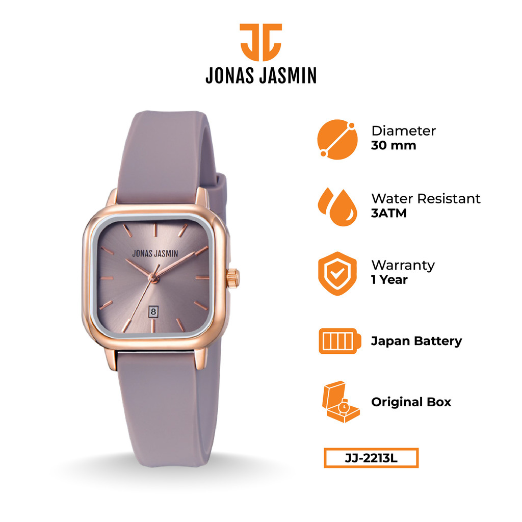 Jonas Jasmin - Jam Tangan Wanita Analog JJ-2213L Include Box Fullset