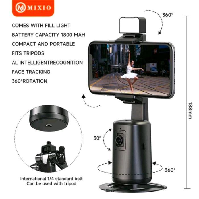 MIXIO A200 Auto Face Tracking Gimbal Handphone Stabilizer 360° - gimbal a200