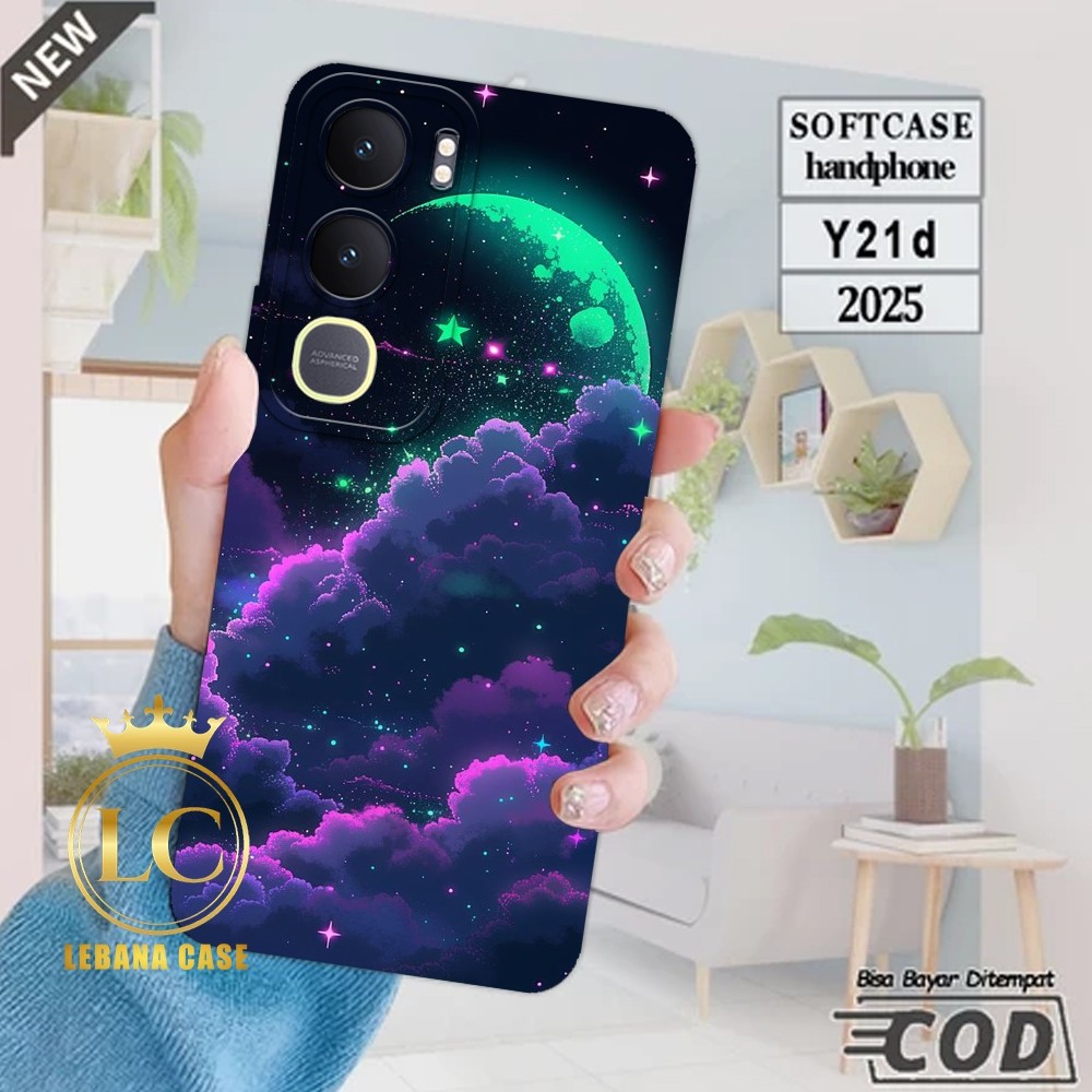 Softcase Vivo Y21D / Y04 / Y04S / Y19S / Y29 / Y400 / Y100 Cassing Procamera Motif Awan