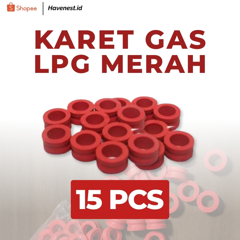 ( 15 PCS ) Karet Gas Tabung 3kg 12kg Karet Pengaman Seal Tabung Gas Elpiji SNI