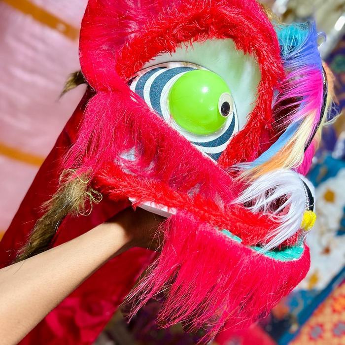 BARONGSAI ANAK / BARONGSAI ANAK ANAK Mainan Bulu - Merah