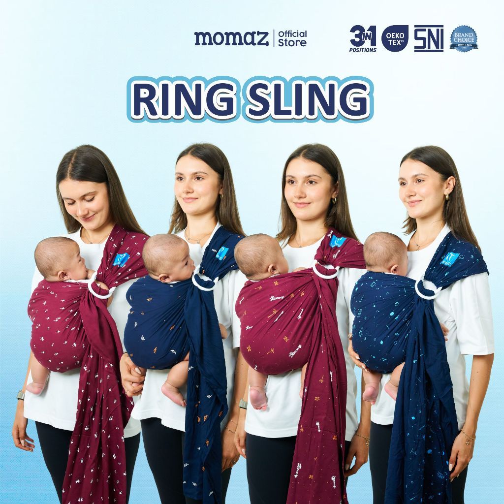 EMONSHOP -  Gendongan Bayi Ring Sling - Gendongan Bayi Newborn - Gendongan Bayi Samping - Gendongan 