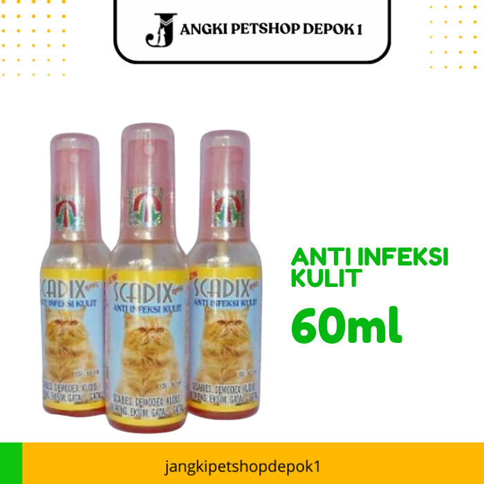 Scadix Obat Jamur Kucing Obat Scabies Kucing Scadix Spray