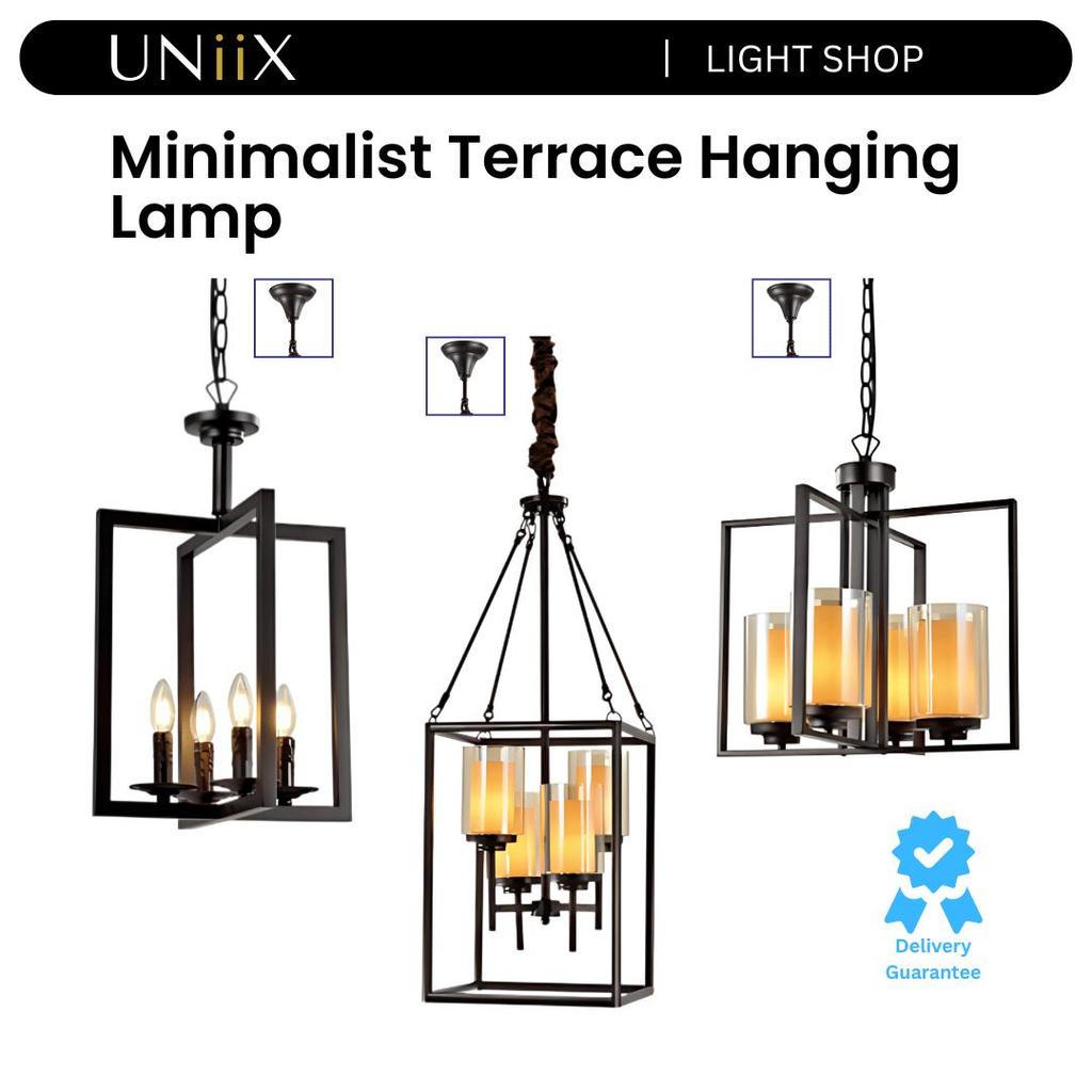 UNiiX - LG9006/4 CF | Lampu Gantung Hias Minimalist Teras Lampu Gantung Teras Lampu Gantung Hias Sem