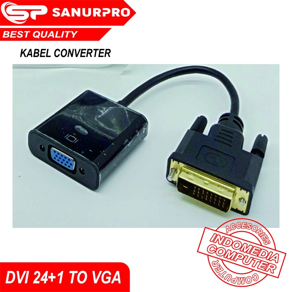 KABEL CONVERTER DVI 24+1 TO VGA FEMALE