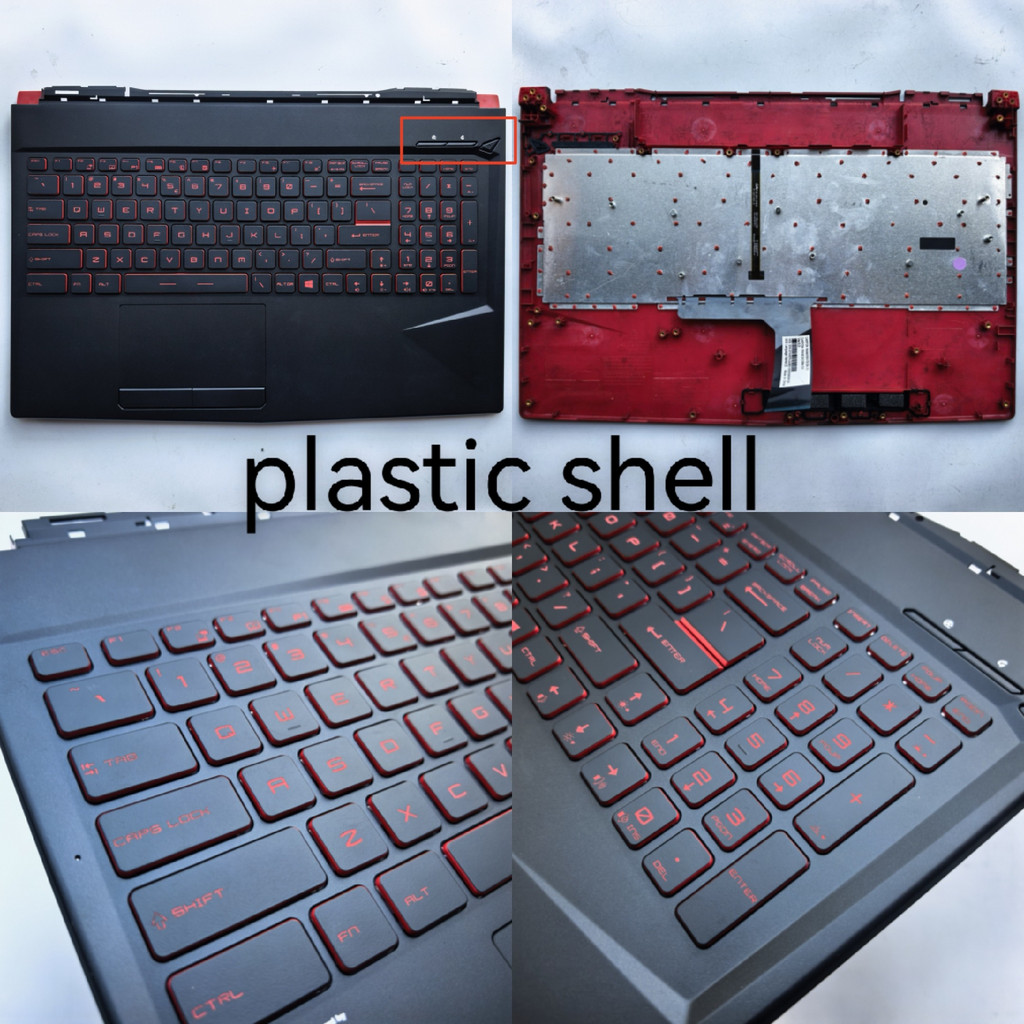 Backlit  new laptop upper case cover palmrest with keyboard for MSI  GL63