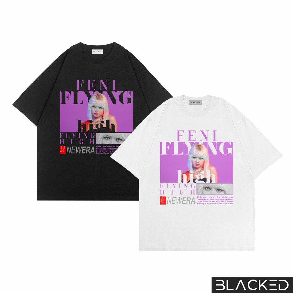 (COD) KAOS OVERSIZED JKT48 FENI FLYING HIGH / OVERSIZE TEES / BAJU OVER SIZE JKT48