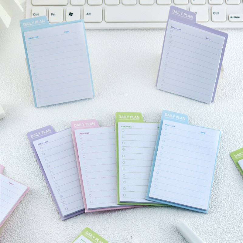 [HARU] Daily Plan Series Sticky Notes Penanda Halaman Kertas Notepaper Kertas Memo