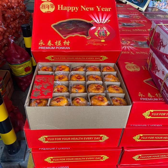 Jeruk yuji ponkam super manis box | jeruk ponkam yuji manis box isi 40s