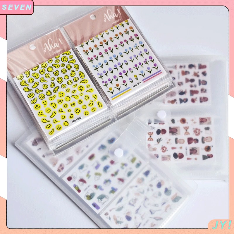 Stiker buku mini lucu / Stiker dekorasi buku anak-anak / Stiker kuku lucu dengan gambar kartun untuk