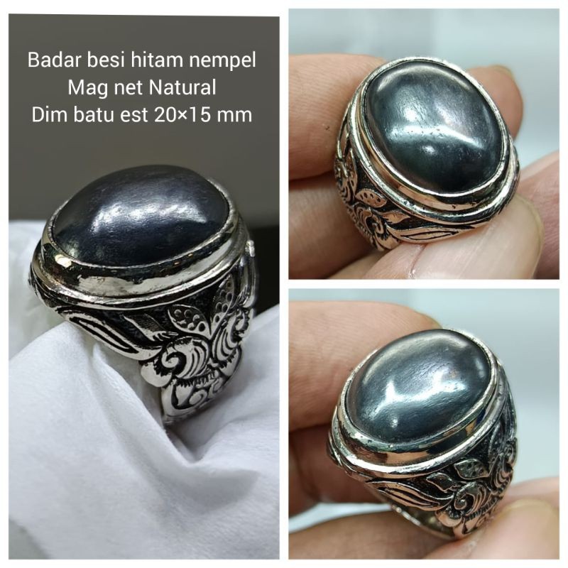 cincin batu badar besi hitam