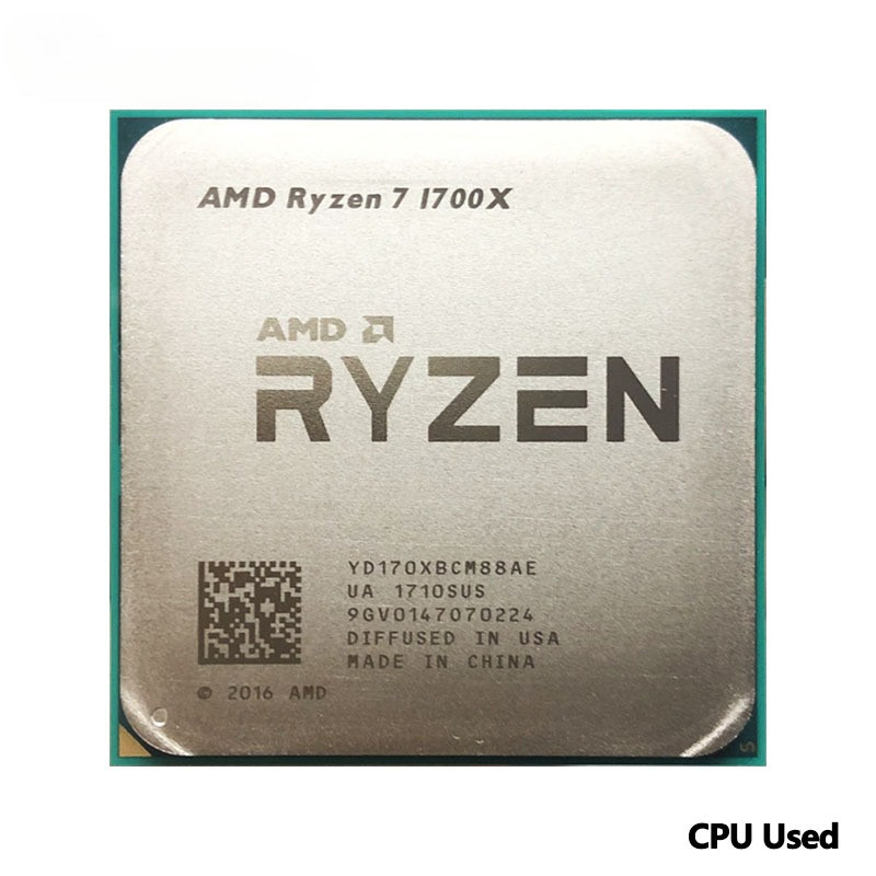 AMD Ryzen 7 1700X R7 1700X 34 GHz Used GAMING Zen 0014 EightCore CPU Processor YD170XBCM88AE Socket 