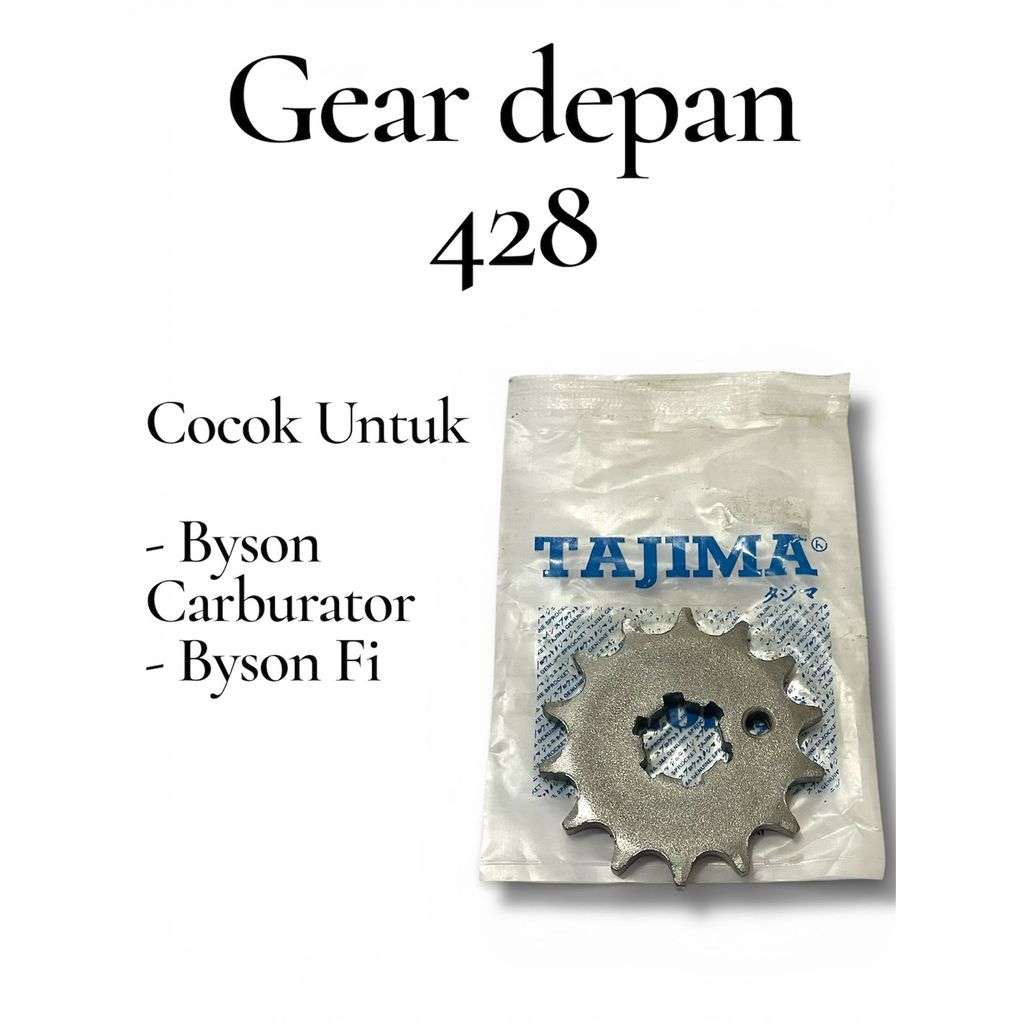 Gear Depan Bison Byson 428 - 15T